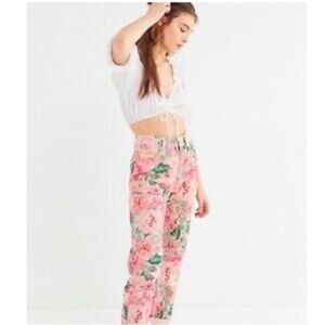 New Floral & Animal Print Highrise Flared Cropped Pants